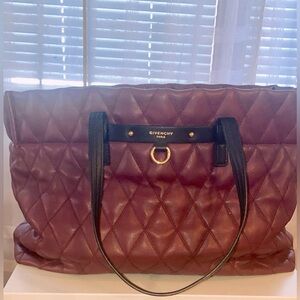 Givenchy medium/large purple purse with black handles